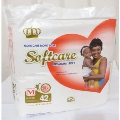 Softcare Baby Diapers - Medium - 42counts - 6-11kg