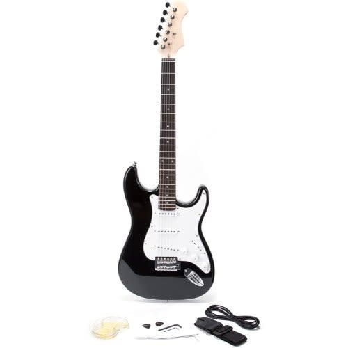 Electric Lead Guitar With Accessories - Black
