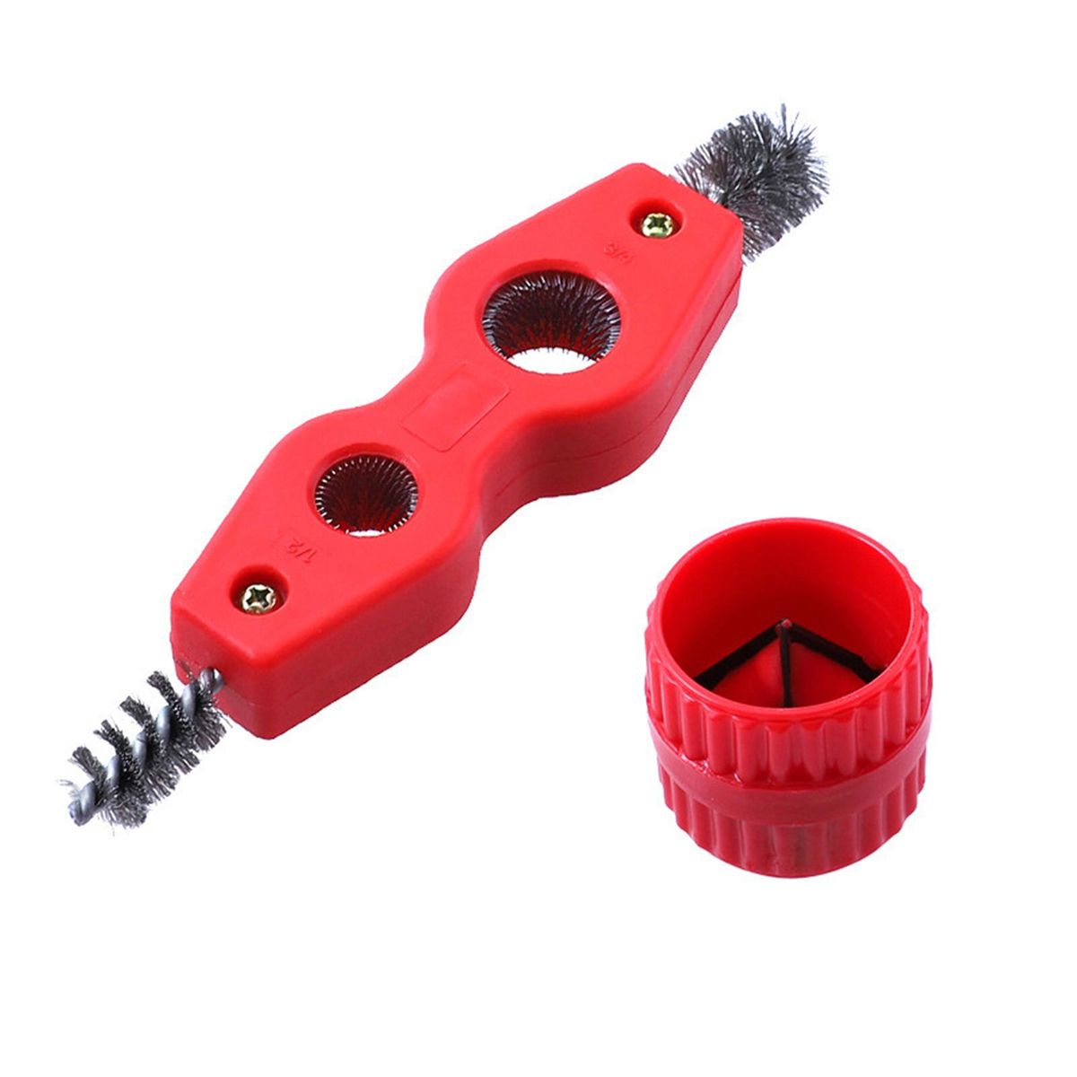 4-in-1 Copper Pipe Cleaner and Reamer Set Polishing Tubing Chamfer Tool Tube Inner / Outside Deburring Reamer for PVC PPR Copper Brass Aluminum Pipes