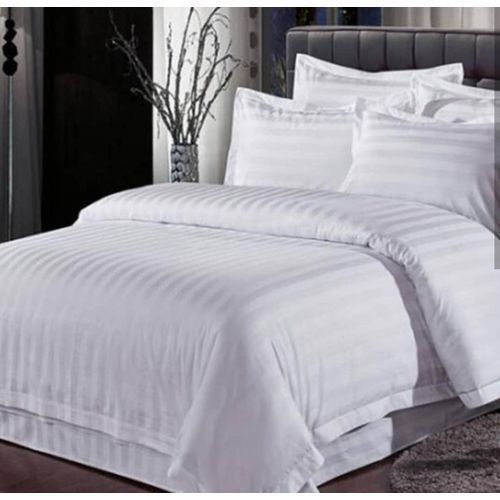 Pure White Duvet, Bedsheet With  Pillow Cases