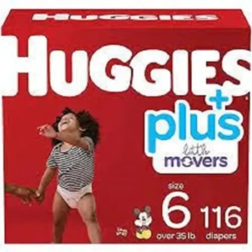 Huggies Little Movers Plus - Size 6 - 116counts
