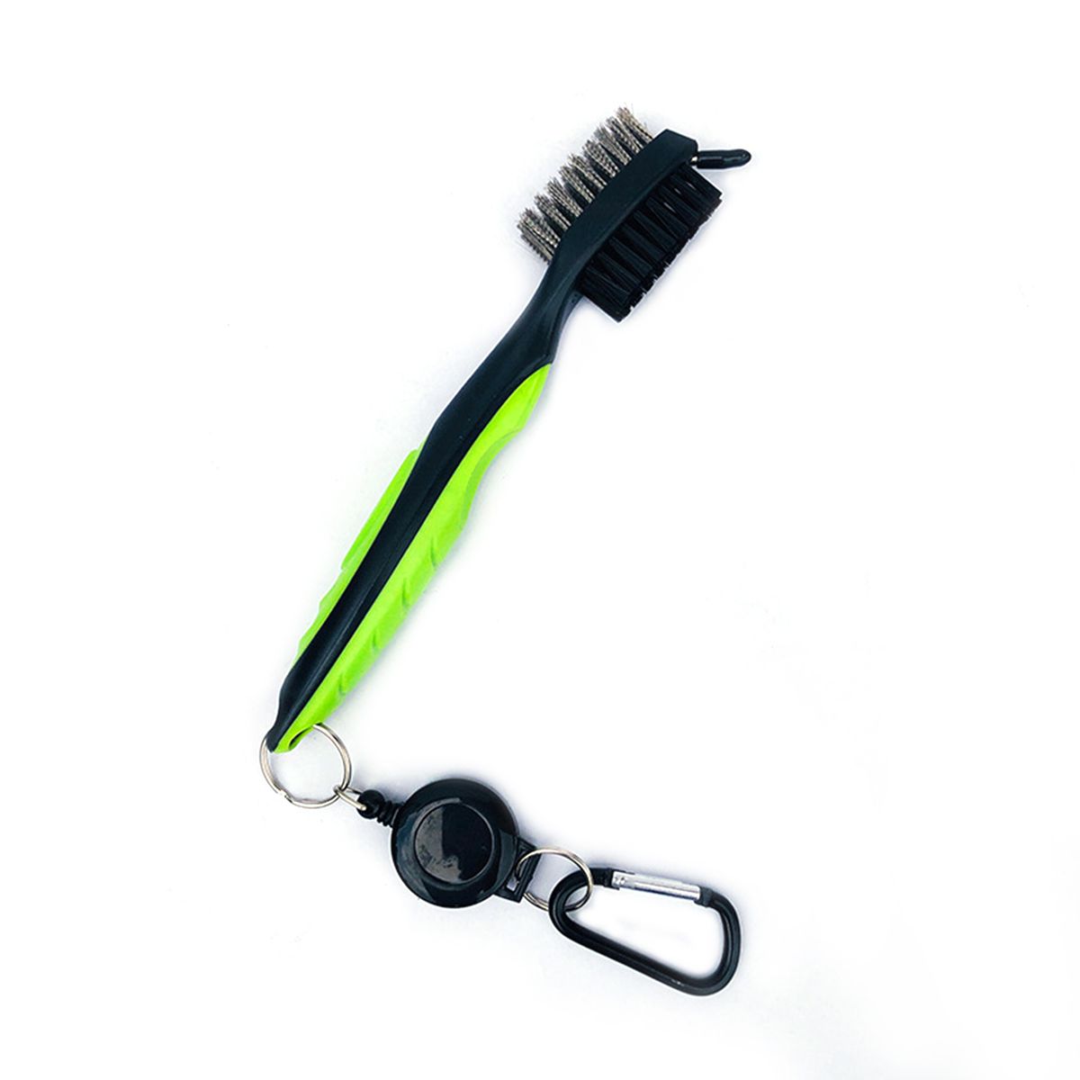Portable Golf Brush With Retractable Keychain Lightweight