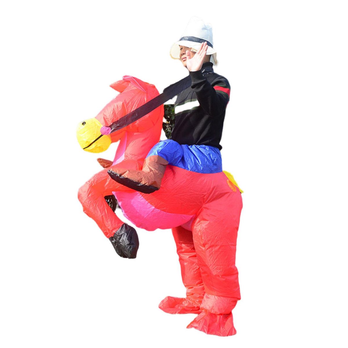 Inflatable Horse Costume Multifunctional Premium Inflatable Red