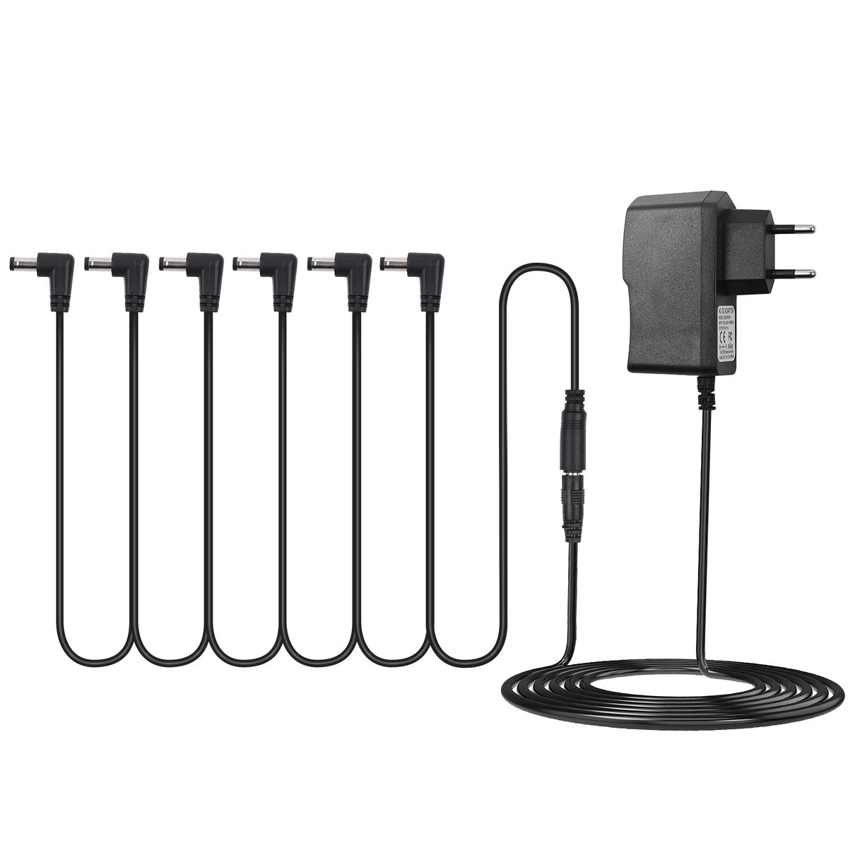 Guitar Effect Pedal Supply Adapter With 6 Ways Daisy Chain