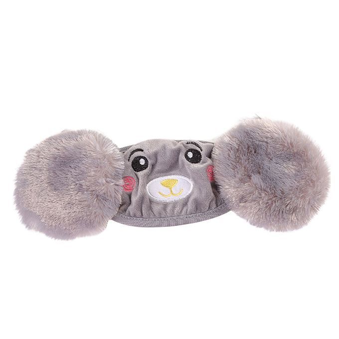 Hildren'S  Artoon  Ute Ear Prote Tion  S Plush Bear Student  S Two-In-One Warm Dust-Proof  -gray