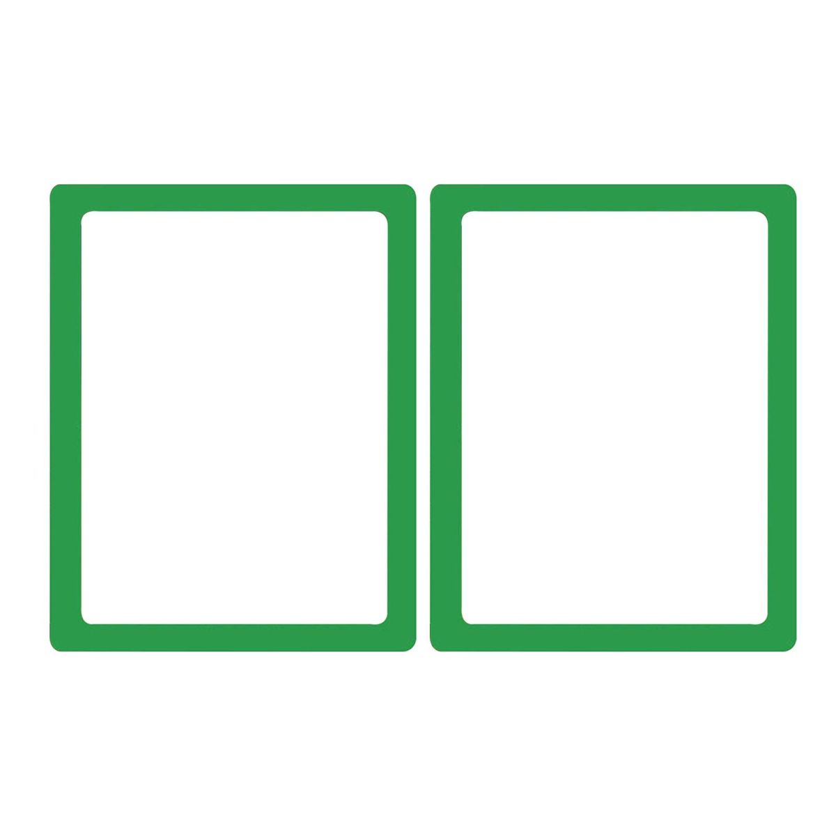 2Pcs Photo Display Frame Magnetic Frame Ornament Decor Green