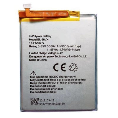 Relacement Battery For Infinix  Smart 2pro  X5514 X5515 Bl-30vx