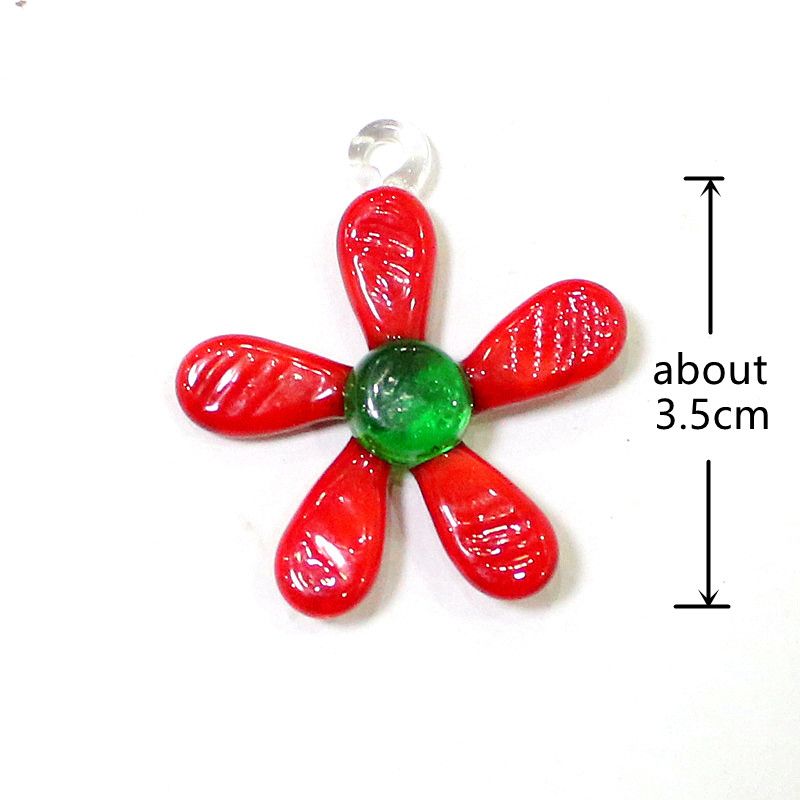 2PCS Hanging Lovely GlFlower Mini Ornaments Wedding Party