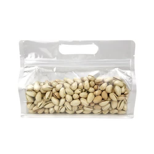 3d Transparent Gusset Rectangular Zip Lock Packaging Pouches - 50pcs - 24cm17cm8cm