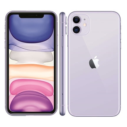 Iphone 11 - 6.1" - 64GB ROM + 4GB RAM - Wifi + 4g - Nano Sim - 3110mAh - Purple - Renewed