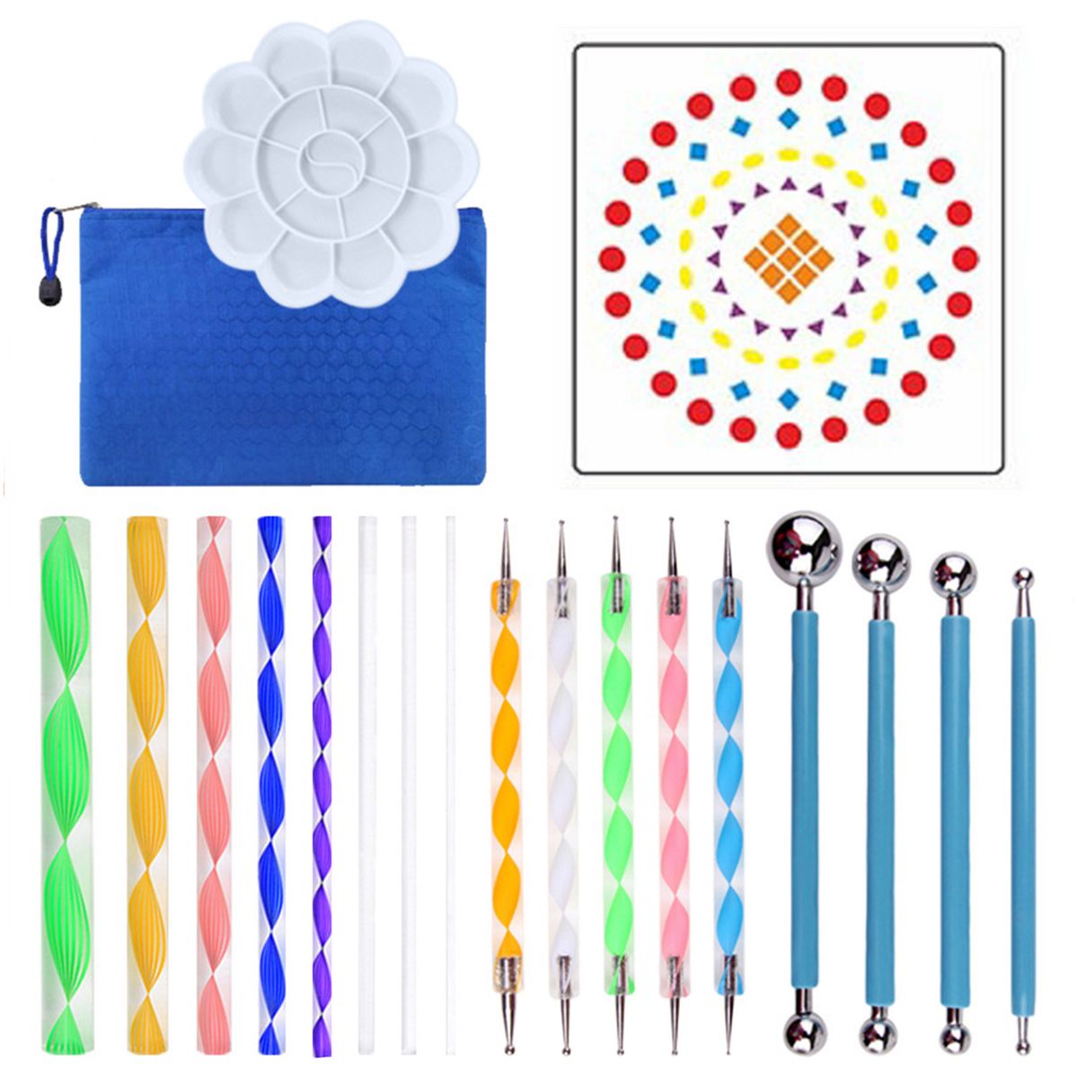 20 Piece Mandala Dotting Tools DIY Painting Stencils Ball