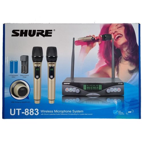 Professional Wireless Microphone With Rechargeable Battery Shure UT-883