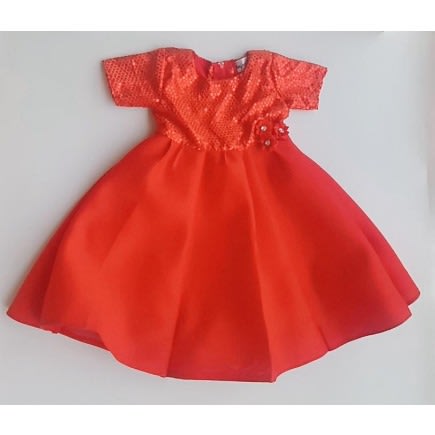 Sequin Party Dress - Red
