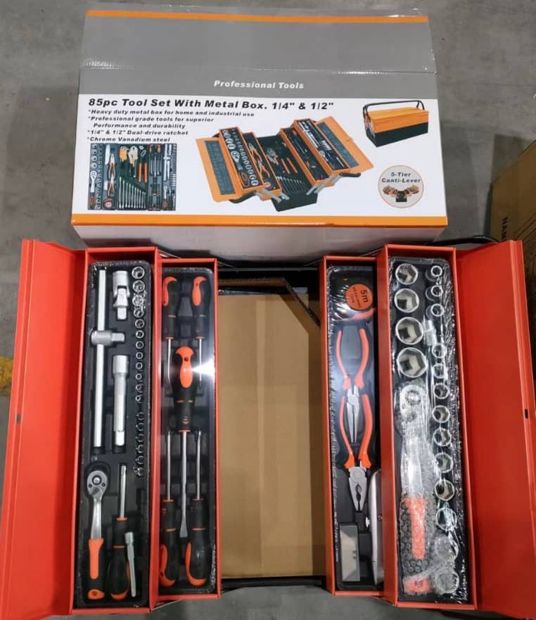 85pc Tool Set With Metal Box