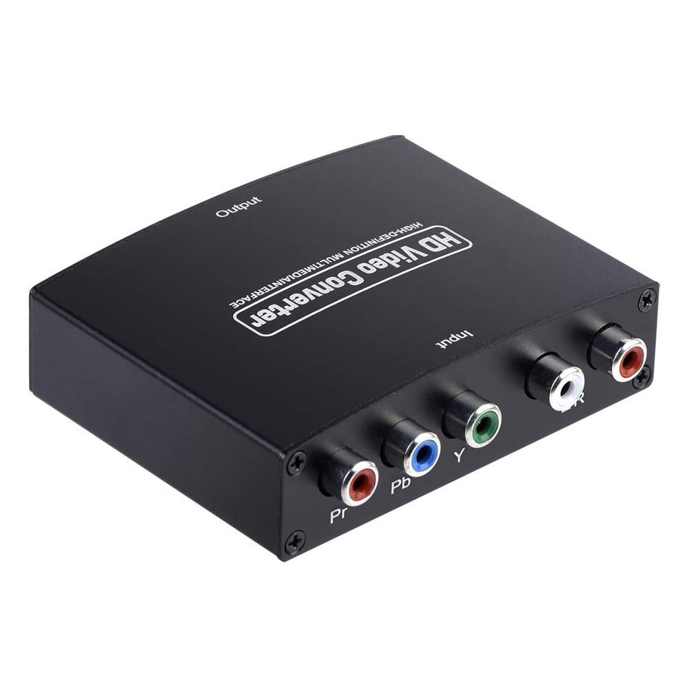 YPbPr to HD Converter High-definition Compatibility Audio Synchronization 1080P HD Stable Transmission Clear Image DC 5V1A