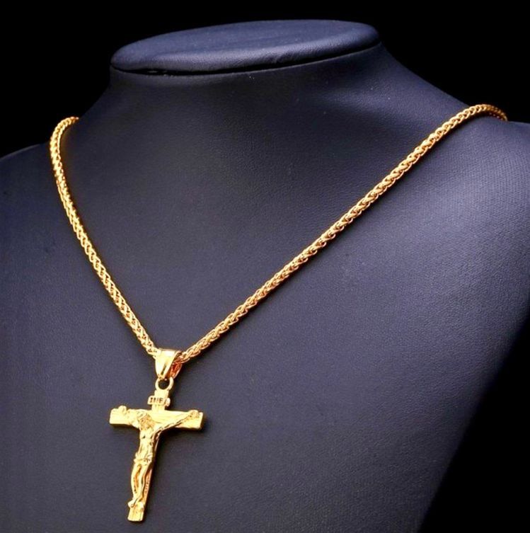 DUBIA LUXURY GOLD NECKLACE AND PENDANT Gold