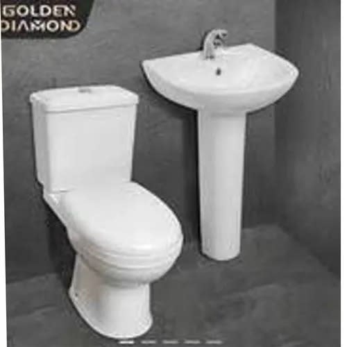 Toilet Seat & Wash Hand Basin And Hand Roll Holder