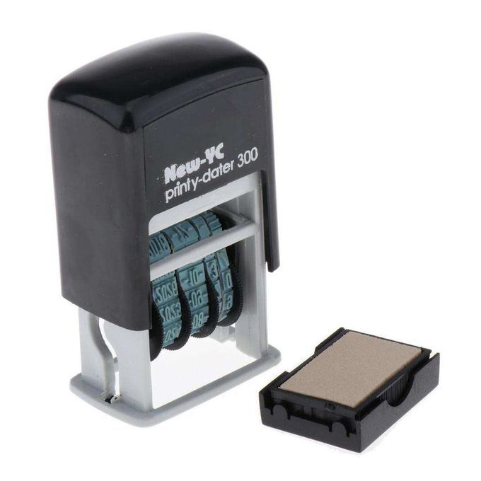 Self-Inking Date Stamp Business Stamp H-4mm Great For Receiving