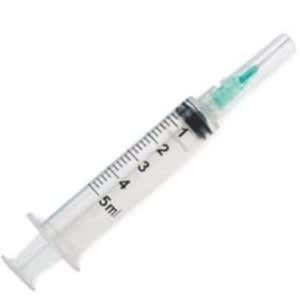 Syringe And Needle Complete Pack - Multipurpose Injection Syringe - 5ml - 10 Pcs