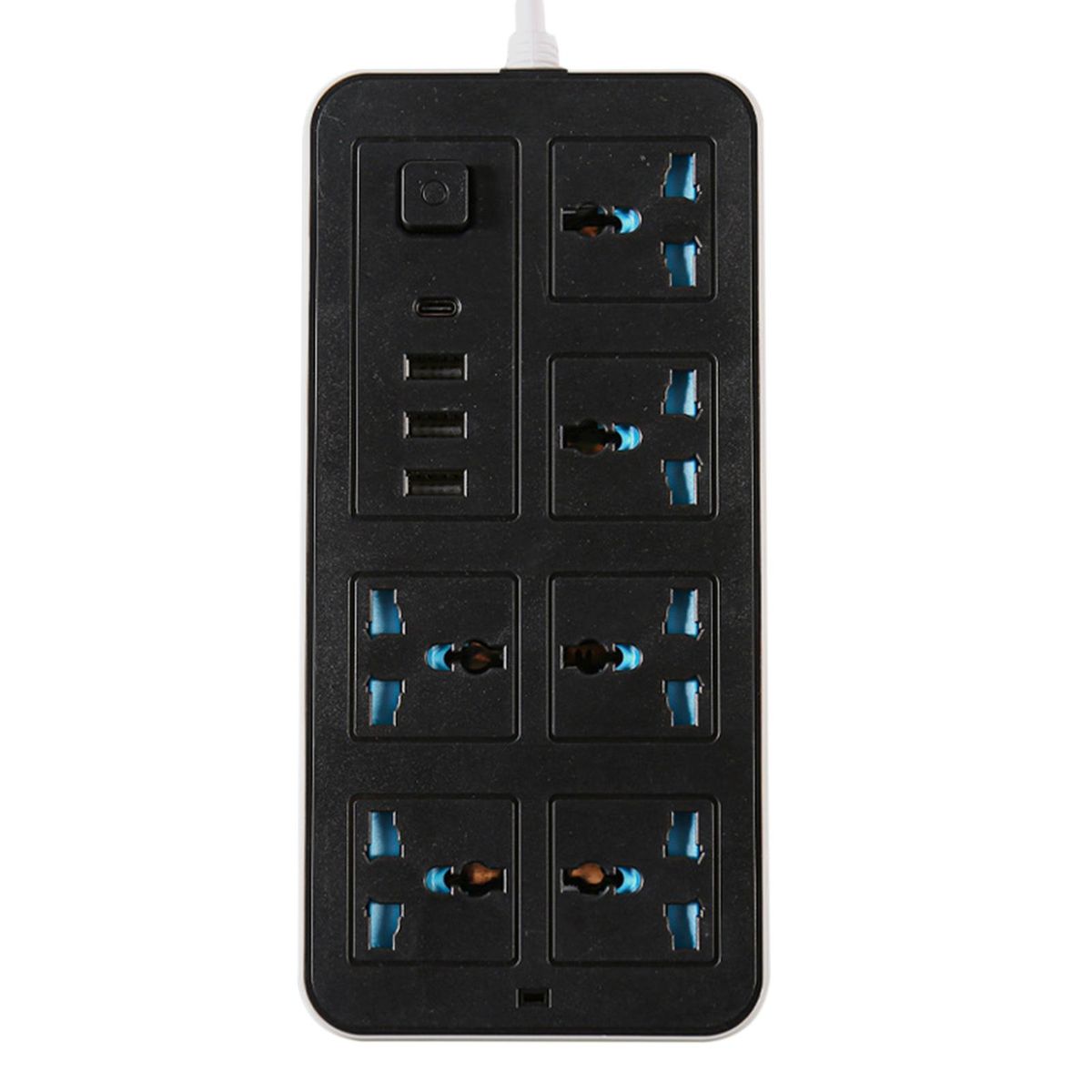 Smart Power Strip with 6 Surge Protection Outlets, 3 USB Ports and 1 Type-C Port Multi-port Smart Plugs Multifunctional Switch Socket