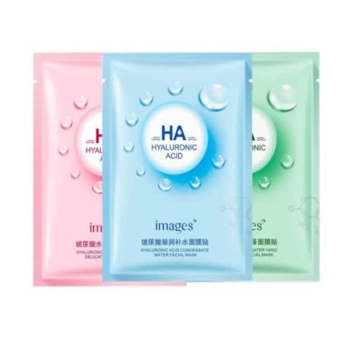 Pack of 3 HA HYALURONIC ACID MOISTURIZING FACIAL MASK - PGB
