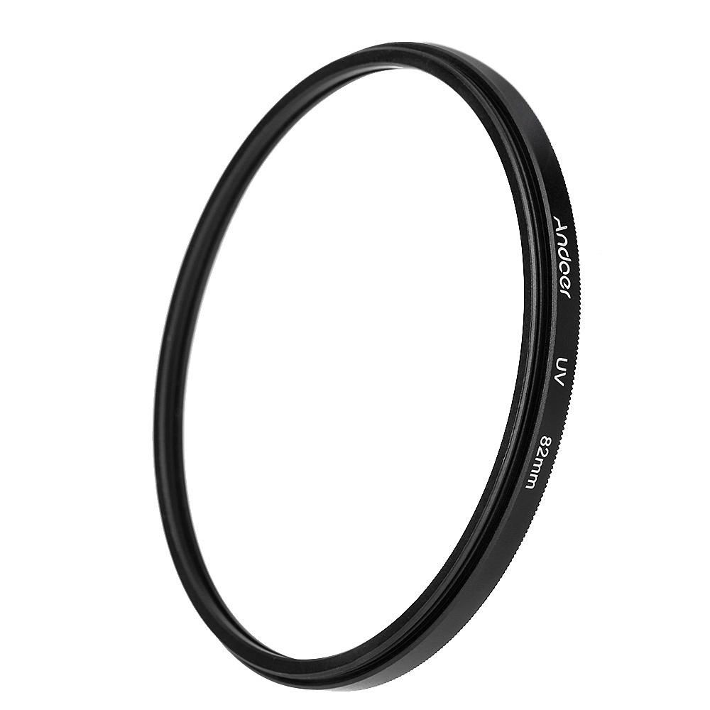 Andoer 82mm UV Ultra-Violet Filter Lens Protector for Canon Nikon DSLR Camera