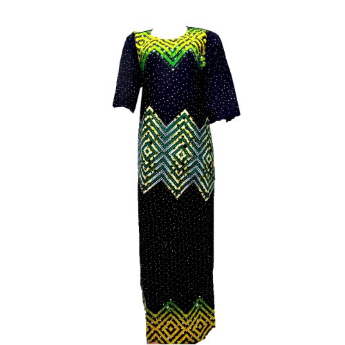 Ankara Stoned Long Gown