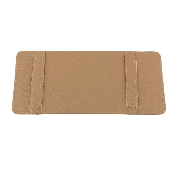 4 CD DVD Pouch Storage Case With Tissue Box Car Sunshade Visor 3 Beige