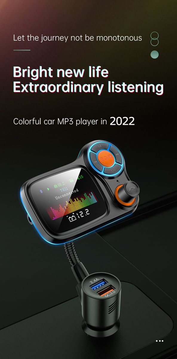 Car Wireless Bluetooth FM Transmitter