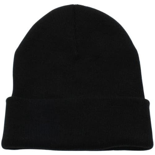 Beanie Cuffed Hat - Black