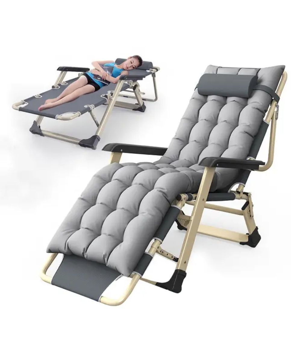 Outdoor Garden Zero Gravity Folding Beach Lounge Chair - 1pc