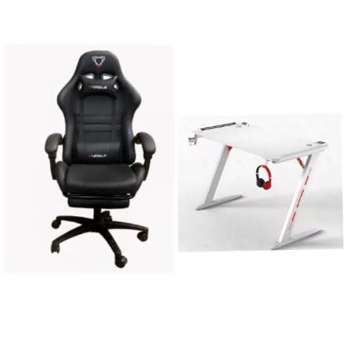 Gaming Office Table And Chair Set Black