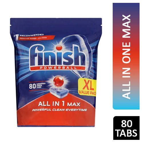 POWERBALL TABS ALL IN ONE, DISHWASHER DETERGENT - 80CT