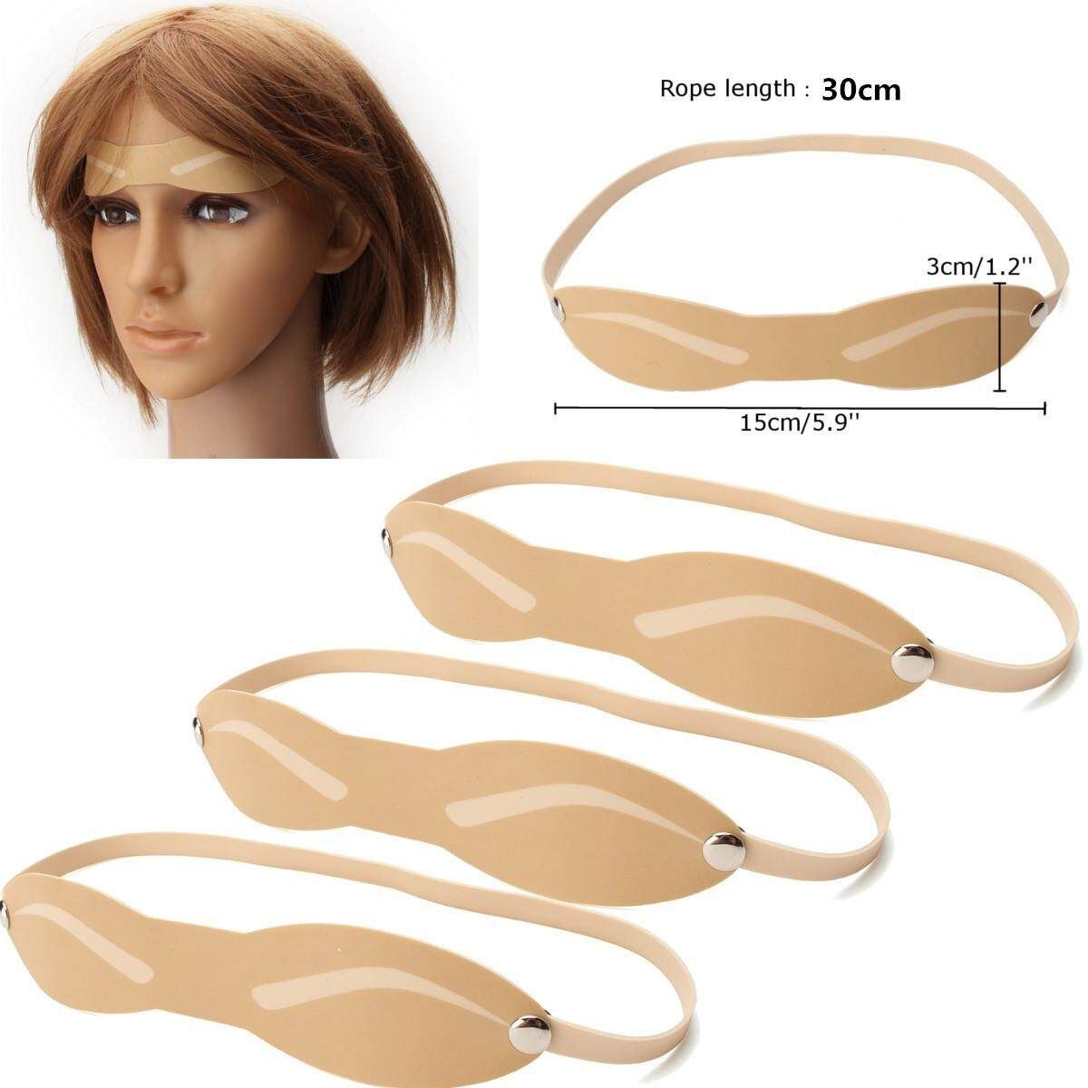 DIY Eyebrow Shaping Grooming Stencil Strap Eye Brow Shaper Makeup Kit Practice