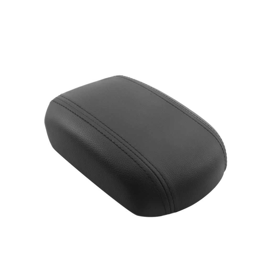 96931638 Black Leather Center Console Armrest Cover Lid