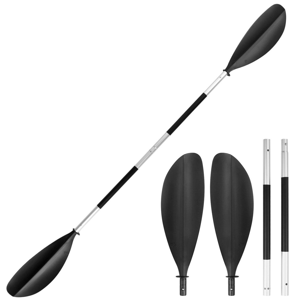 4-Piece Quick Release Asymmetrical Kayak Paddle Board Kayak Inflatable Boat Board Stand Up Paddle Board for Surfing