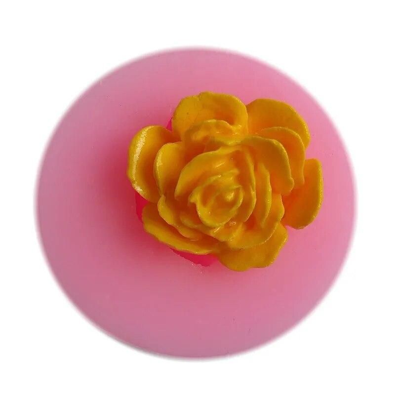 Rose flower Arylic Resin Flower silicone mold,fondant molds,sugar craft tools,chocolate mould for cake decorating tools F0694