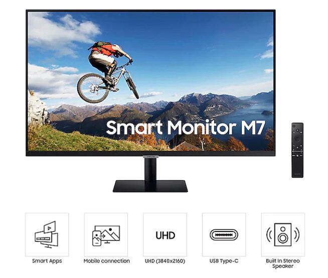 32-Inch 4K UHD (3840x2160) Smart Monitor S32AM700UM