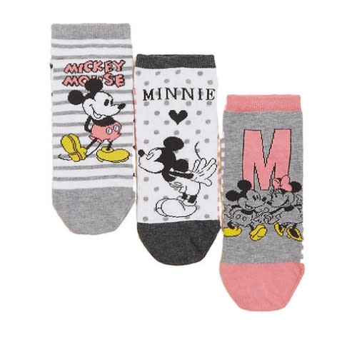 Cotton Rich 3-pack Mickey&trade; & Minnie&trade; Trainer Liners&trade;