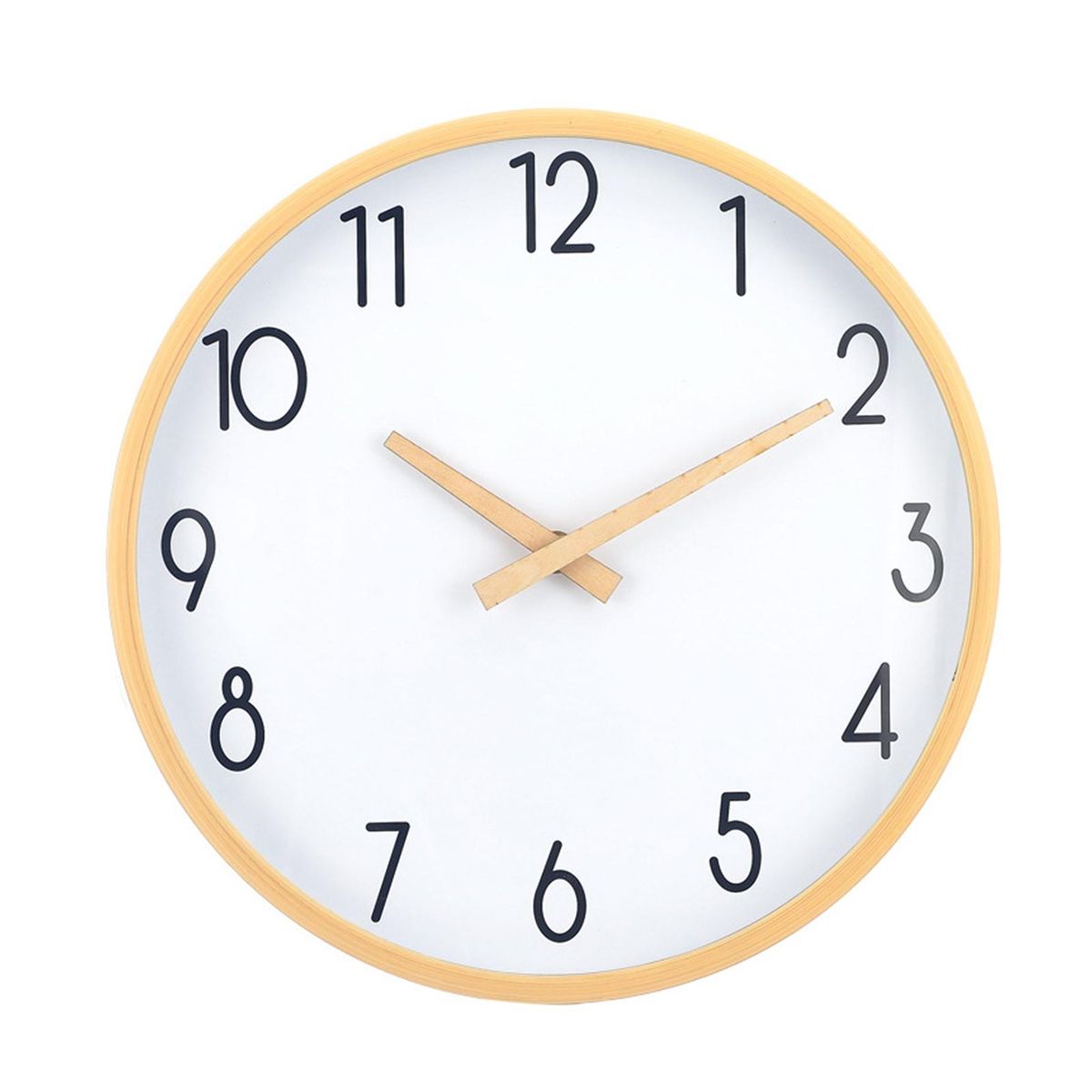 Bedroom Wall Clock Modern Round Wall Clock Silent Quartz Numbers