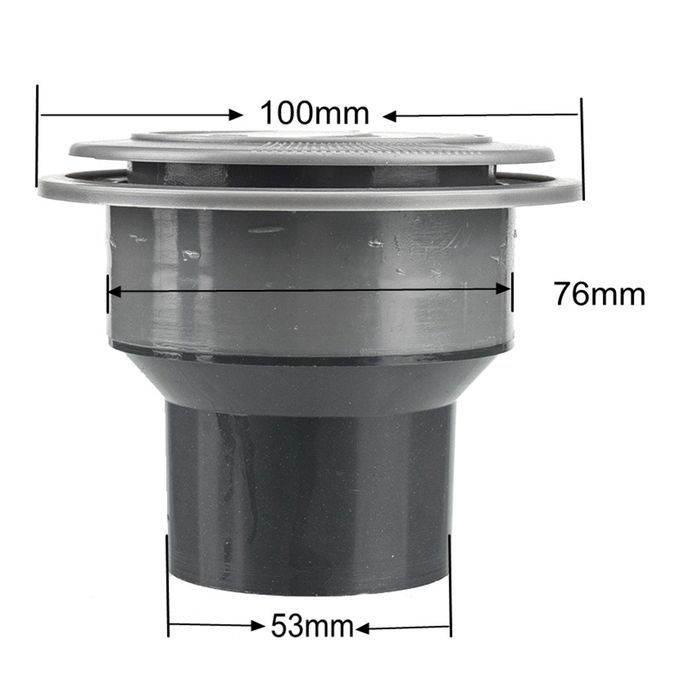 2.08 Inch Universal A / C Air Outlet For RV Bus Gray Repair Kit Hole