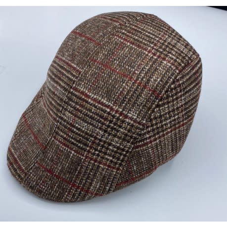 Brown Patterned Men&rsquo;s Panama Hat