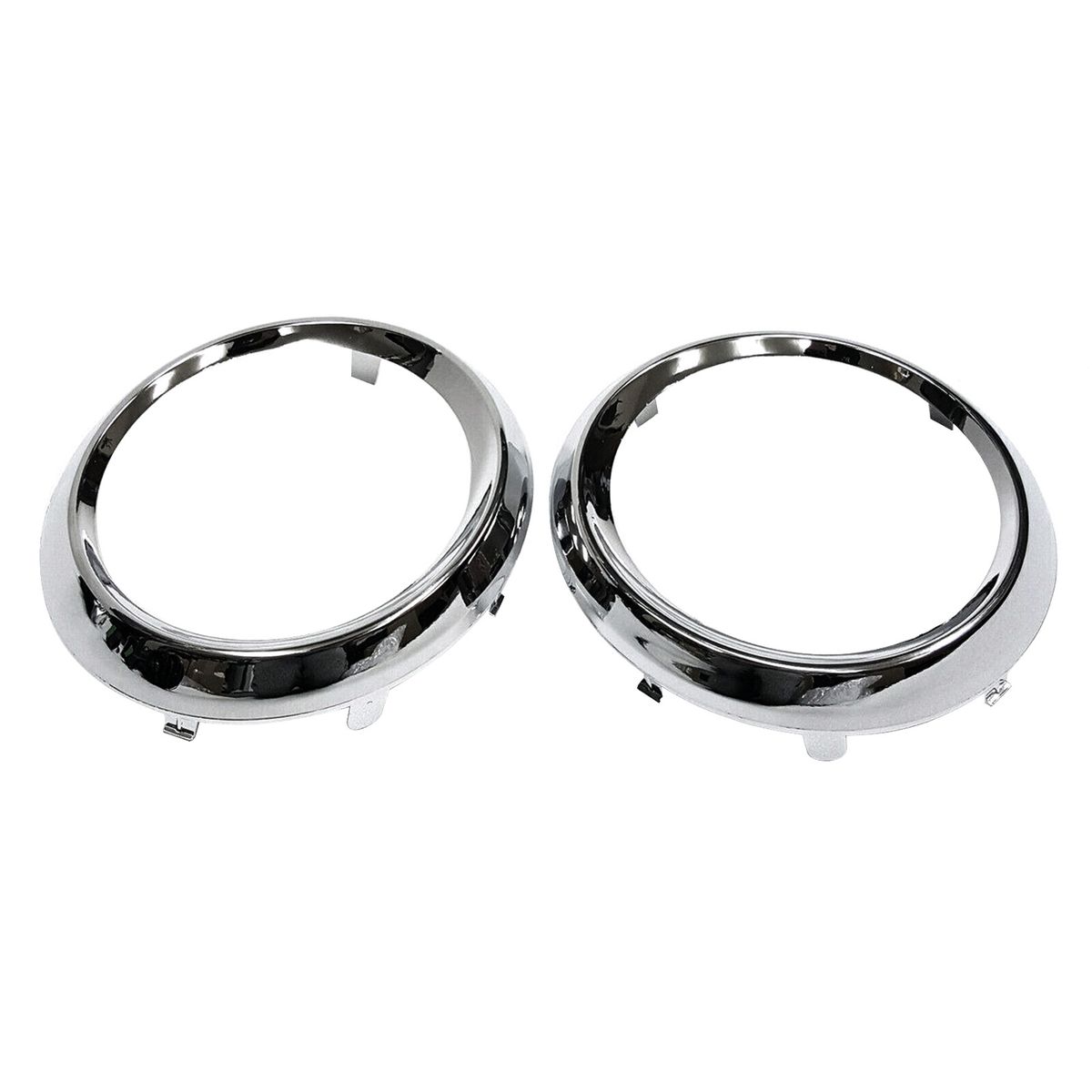 2Pcs Fog Light Covers Chrome Trim Rings Replacement For