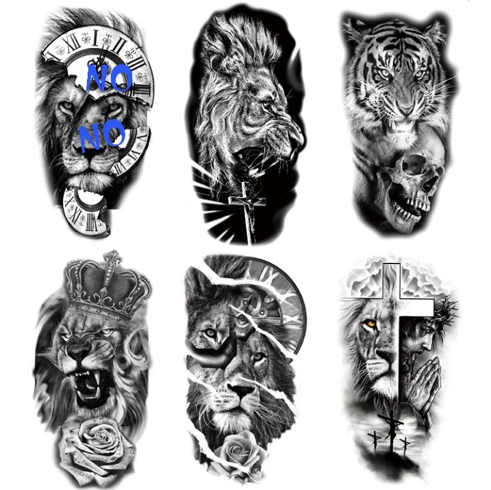 New 3D Tattoo Temporary 5 In 1