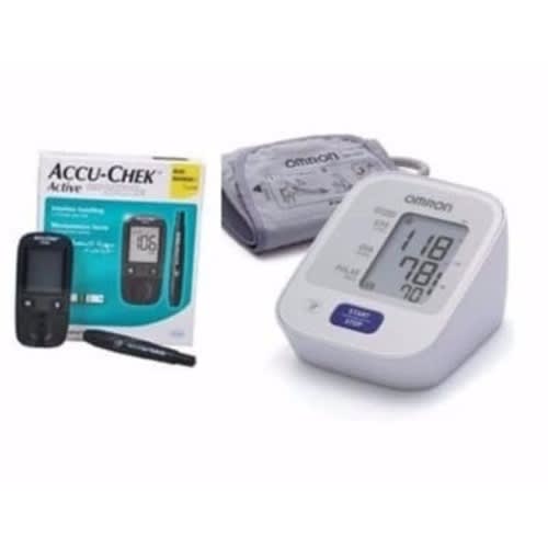 Active Blood Glucose Monitor With M2 Basic Automatic Blood Pressure Moniitor