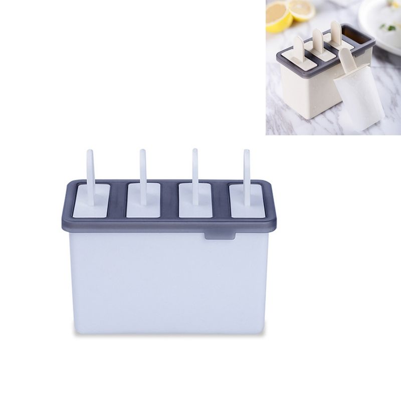 Home Made Popsicle Ice Cream Mold Set(White)