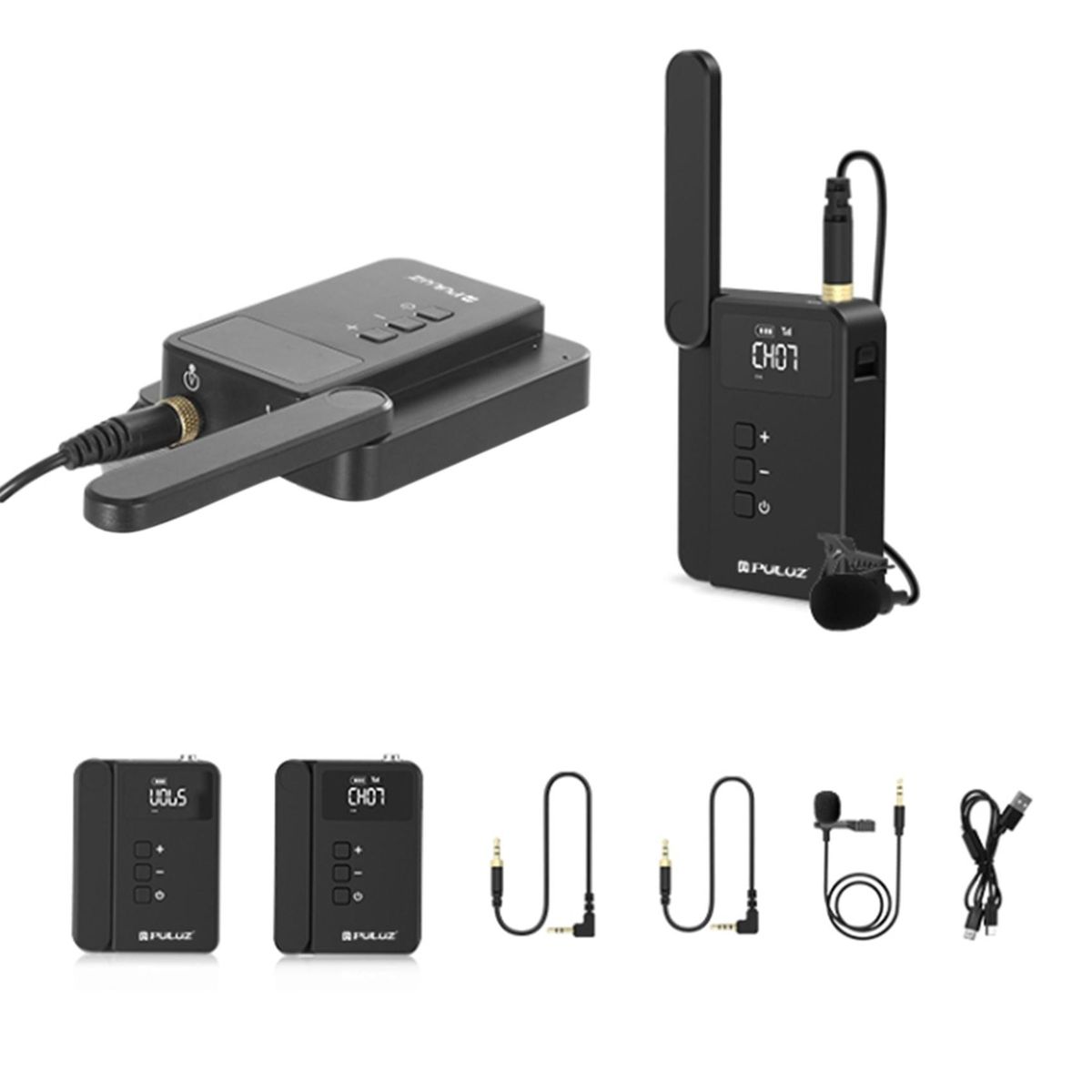 PULUZ Dual-Channel Wireless Microphone