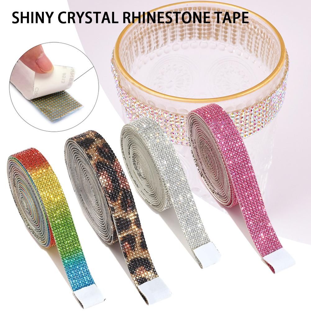 Sparkly Crystal Rhinestone Tape Strong Adhesive Durable Used