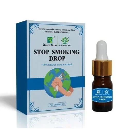 Wins Town Stop Smoking Drop - 10ml - 2 Bottles