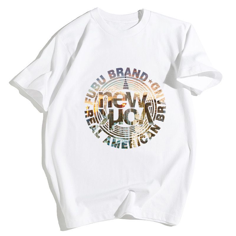 Mens Letter T-Shirt For Summer - White